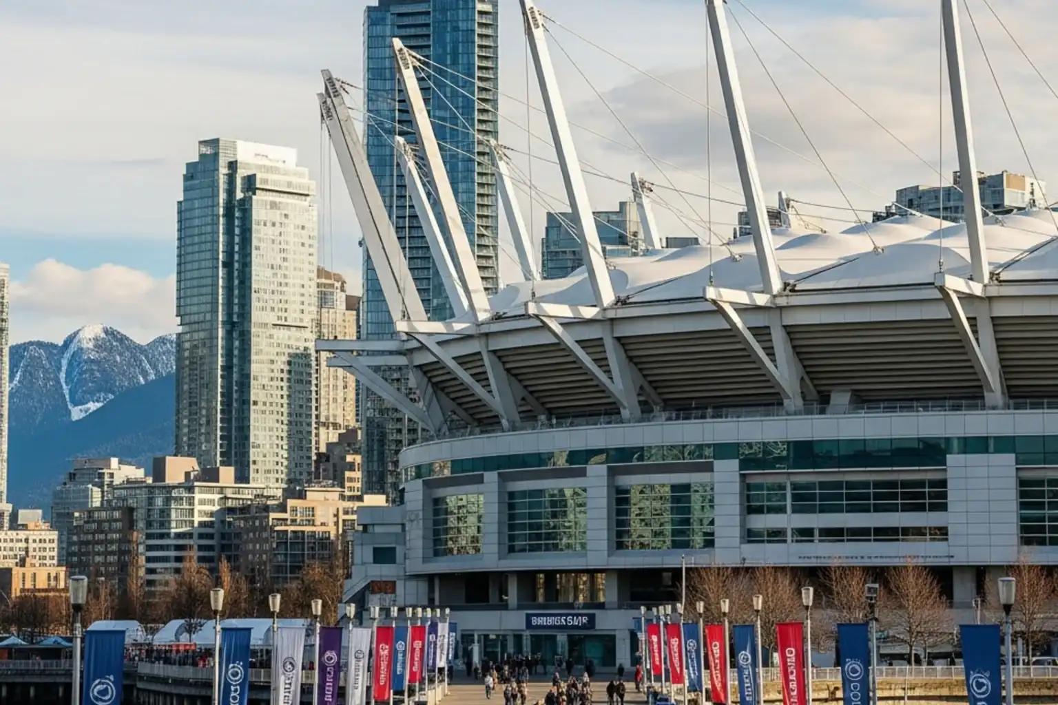 Le BC Place de Vancouver, où la Suisse affrontera le Canada lors du dernier match de poules du Mondial 2026
