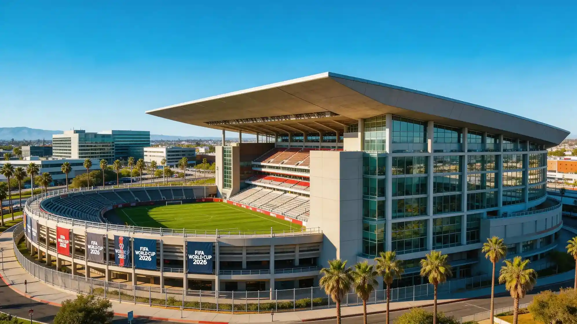Le Levi's Stadium de Santa Clara, Californie, où la Suisse jouera son premier match du Mondial 2026 contre le Qatar
