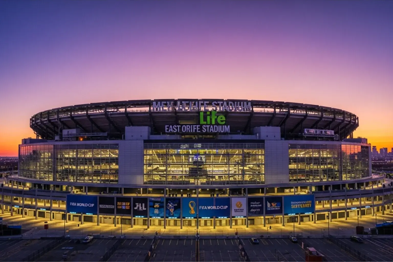 Le MetLife Stadium de East Rutherford, New Jersey, stade de la finale de la Coupe du Monde 2026