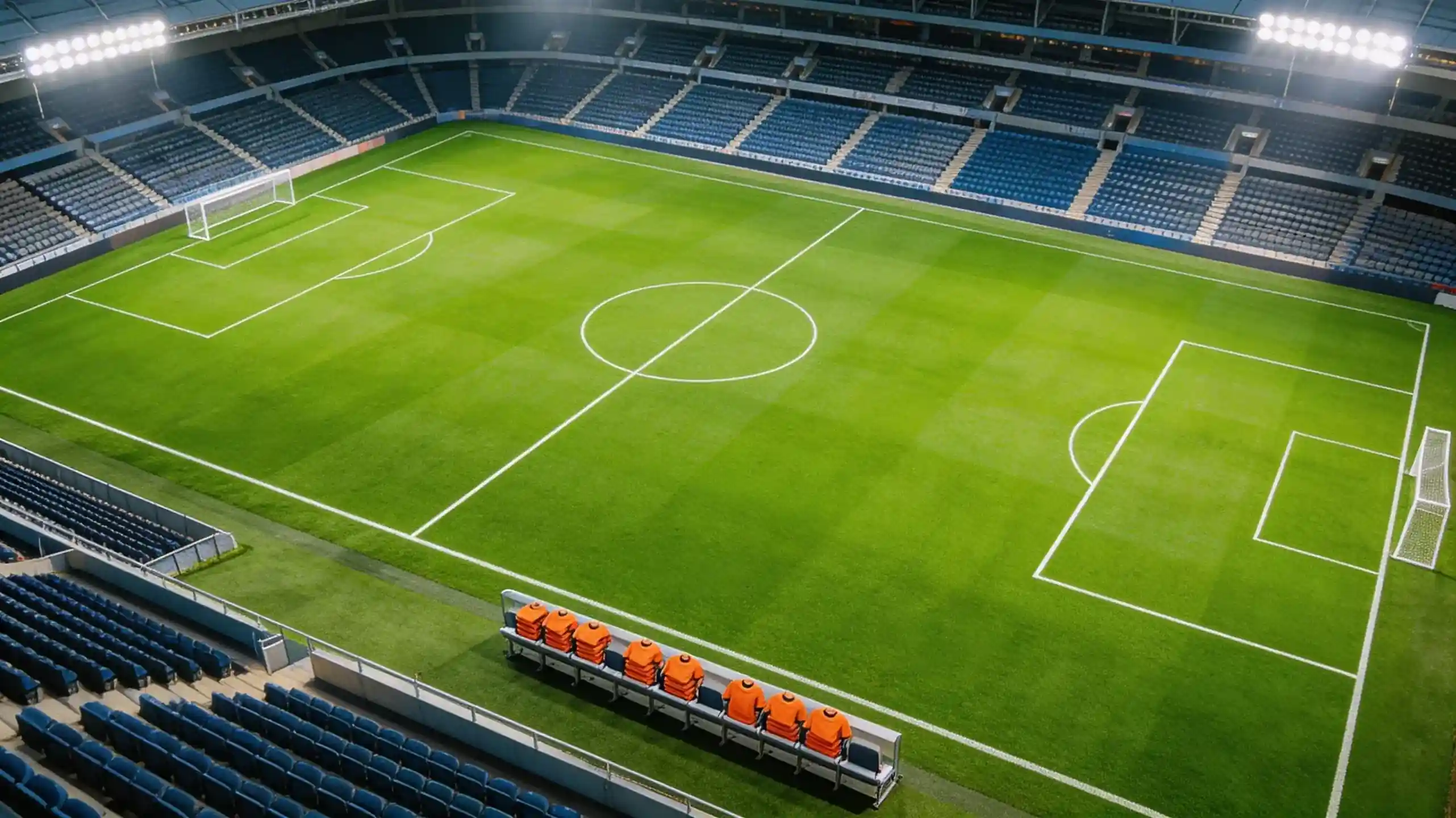 Maillots rouges et verts portugais avec ballon de football sur pelouse d'un stade américain