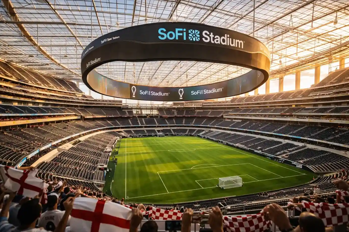 Le SoFi Stadium d'Inglewood près de Los Angeles, où la Suisse affrontera la Bosnie-Herzégovine au Mondial 2026